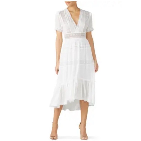 The Kooples Maxi dress lacy dots size small - Picture 1 of 7